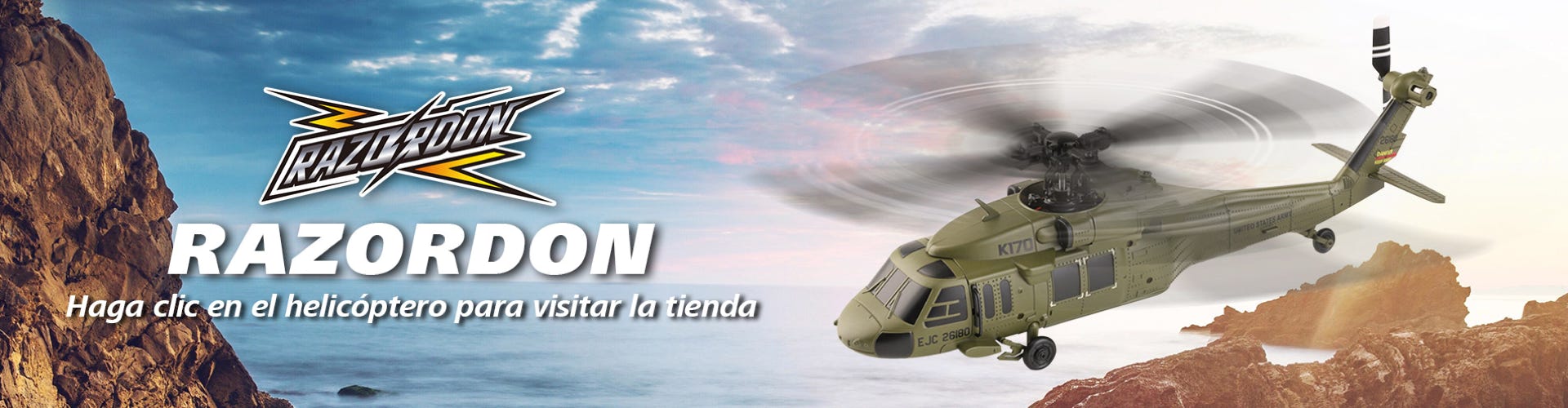 tienda de aeromodelismo, especializada en helicopteros RC de mediana, escala pequeña y mini.